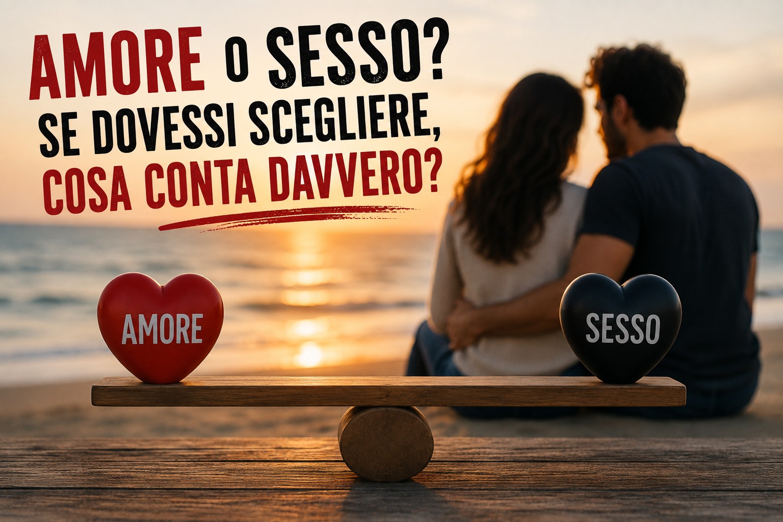 Amore o sesso: se dovessi scegliere, cosa conta davvero?