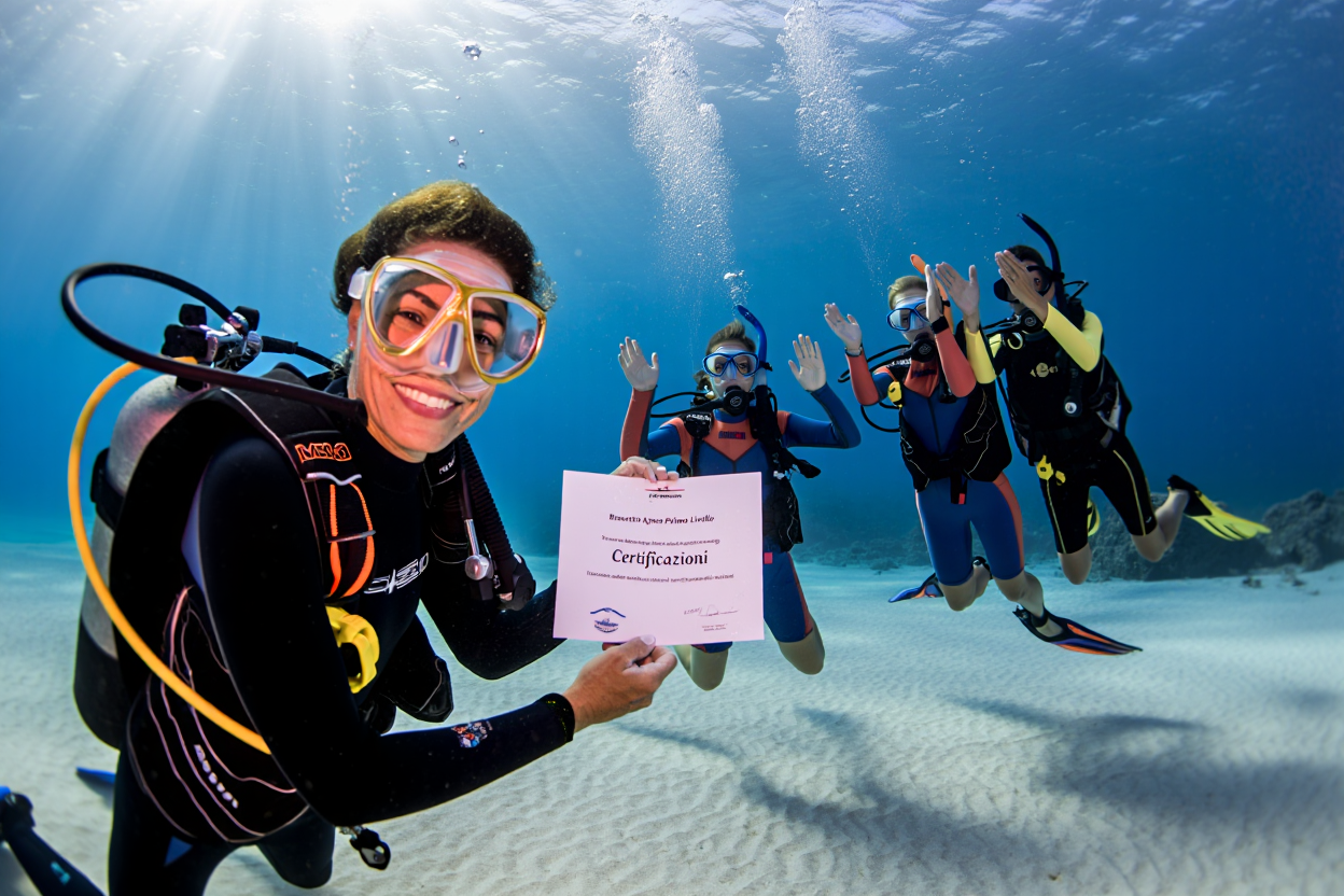 Certificati internazionali di apnea SSI PADI FIPSAS CMAS