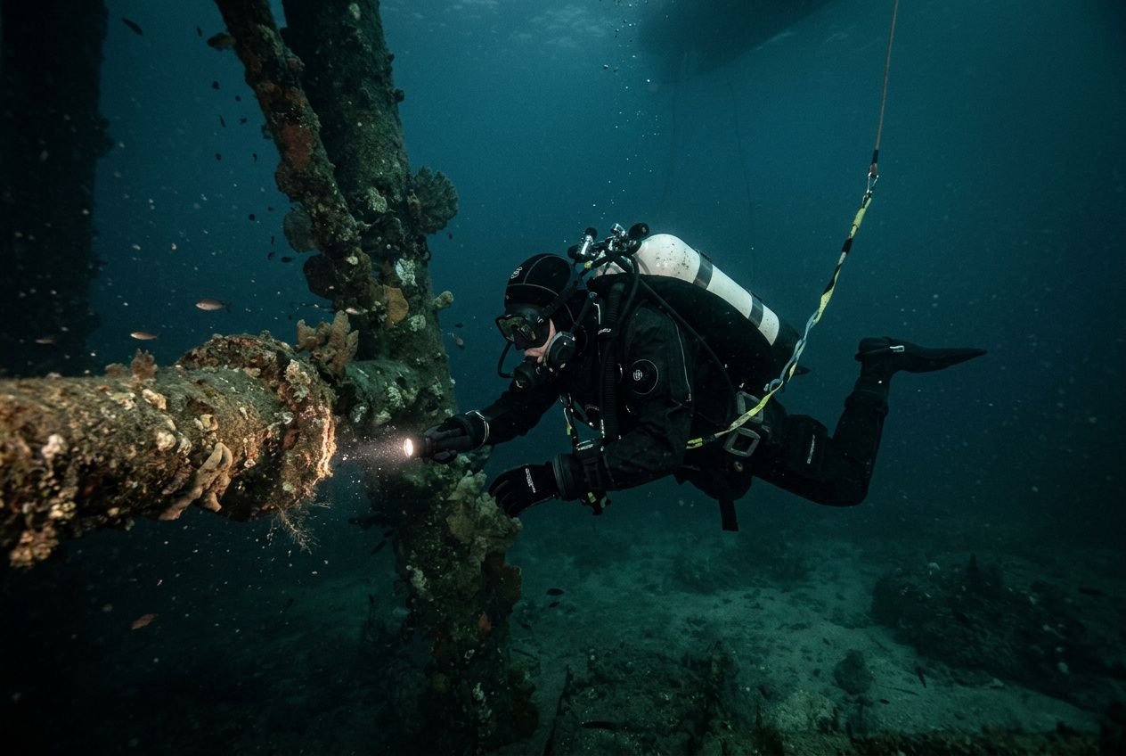 Quanti metri può scendere un sommozzatore con il brevetto subacquea