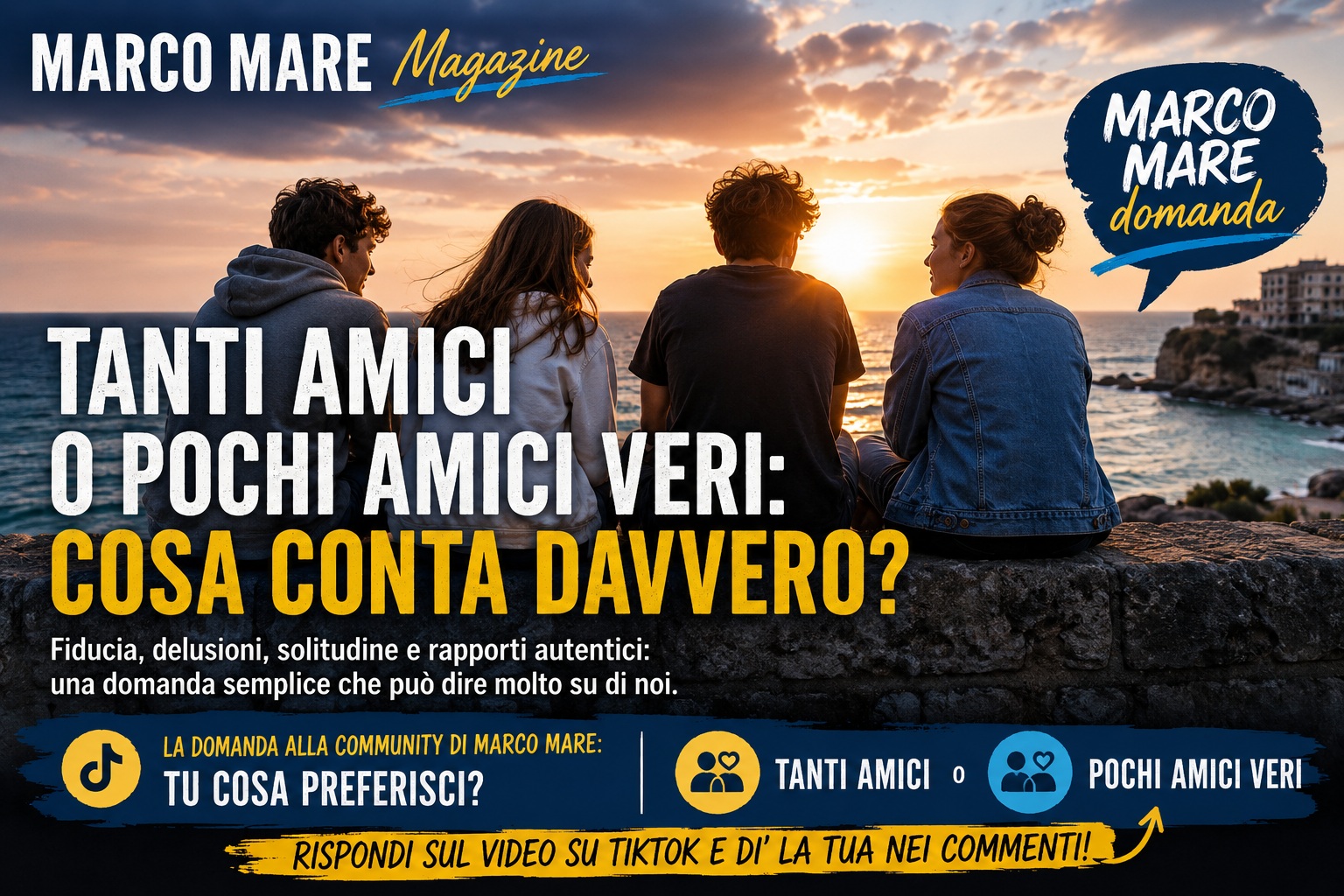 Tanti amici o pochi amici veri: cosa conta davvero?